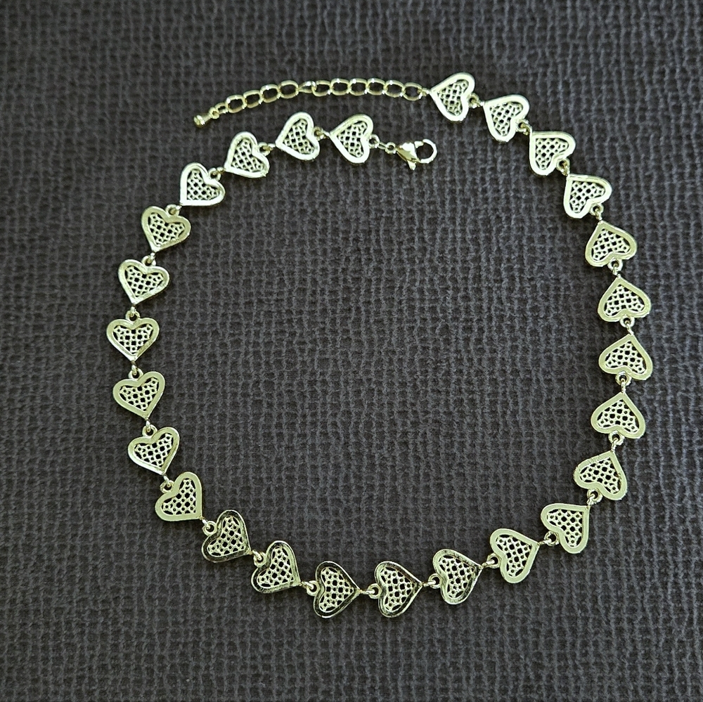 Gemelli👭 "Rebecca" Gold Hearts💛 Necklace - NWT - Picture 7 of 16